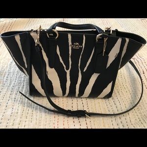 Coach animal print satchel